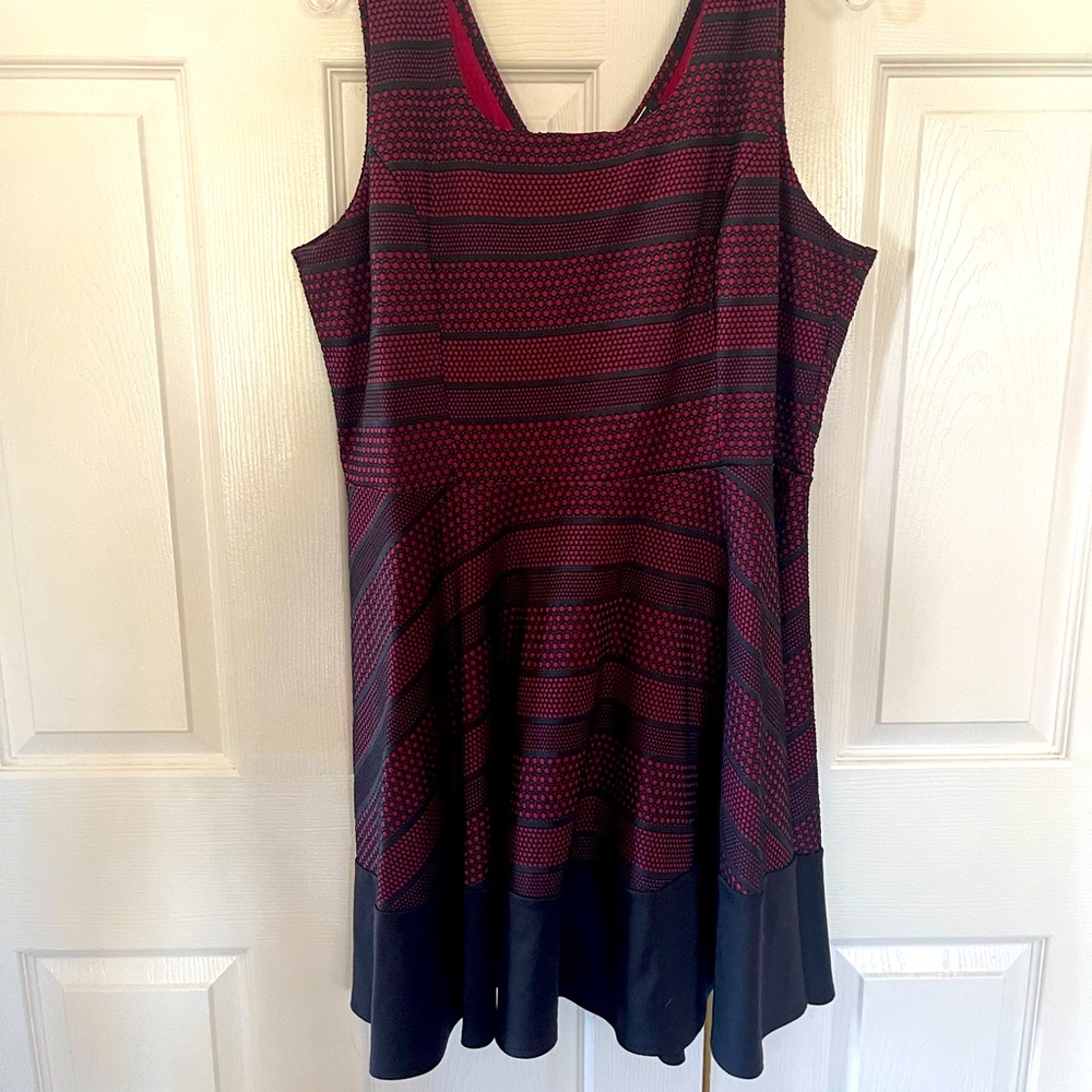 Red mini dress